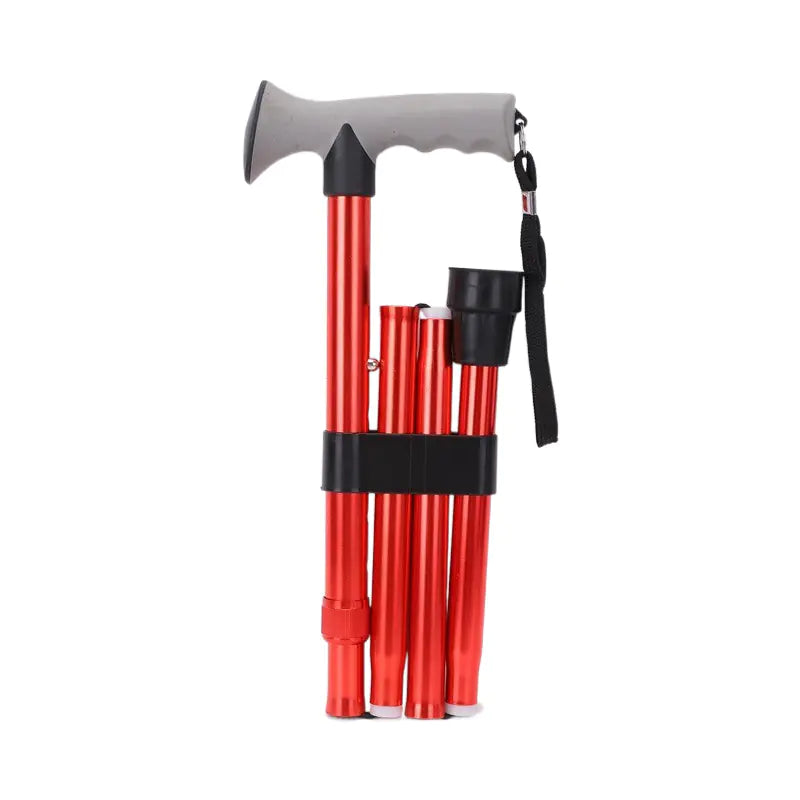 Adjustable Aluminum Alloy Folding Cane with Grip