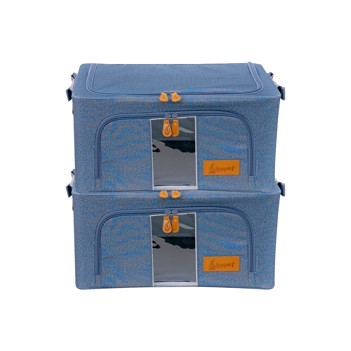 Hoppel 2pk Small Collapsible Triple Access Storage Bin