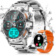 PODOEIL Military Smart Watches for Men(Answer/Make Call) Tactical Smartwatch for Android iOS 400mAh Battery/Sports Tracking/Health/Sleep Monitoring